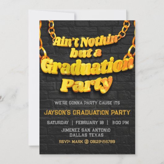 Het is niets anders dan een uitnodiging voor een a (Voorkant)