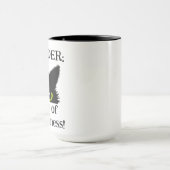 Het is niets van je werk! Zwarte kat Mok (Midden)