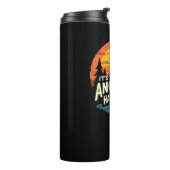 Het is nog een halve mijl of zo berg wandelen cade thermosbeker (Gedraaid links)