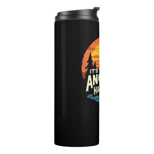 Het is nog een halve mijl of zo berg wandelen cade thermosbeker (Gedraaid links)