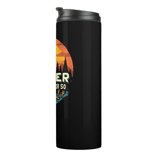 Het is nog een halve mijl of zo berg wandelen cade thermosbeker (Geroteerd rechts)