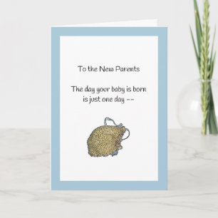 Het is nog maar één dag: de nieuwe baby kaart