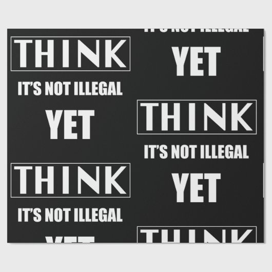 Het is nog niet illegaal cadeaupapier (Vlak)