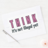 Het is nog niet illegaal rechthoekige sticker (Envelop)