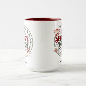 Het is nog steeds griezelig "B" seizoen Kerstmug Mok (Midden)