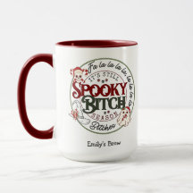 Het is nog steeds griezelig "B" seizoen Kerstmug