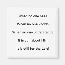 Het is nog steeds voor de Heer