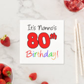 Het is Nonno's 80ste verjaardag servetten (Insitu)