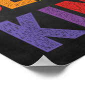 Het is nooit betreurenswaardig om een soort klaslo poster (Hoek)