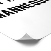 Het is nooit een mannequin poster (Hoek)