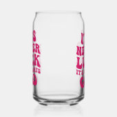 Het is nooit geluk, het is altijd God Blikvorm Glas (Links)