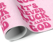 Het is nooit geluk, het is altijd God Cadeaupapier (Rol Hoek)
