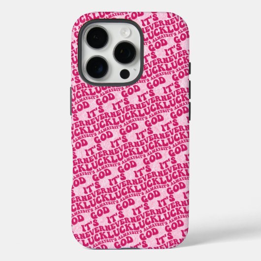 Het is nooit geluk, het is altijd God Case-Mate iPhone Case (Achterkant)