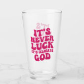 Het is nooit geluk, het is altijd God Glas (Voorkant)