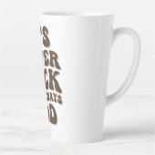 Het is nooit geluk, het is altijd God Latte Mok (Rechts)