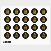 Het is nooit geluk, het is altijd God Ronde Sticker (Vel)