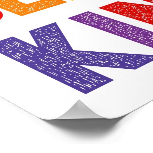 Het is nooit jammer dat je een soort klaslokaal be poster (Hoek)