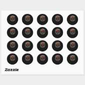 Het is nooit meer opnieuw te beginnen ronde sticker (Vel)