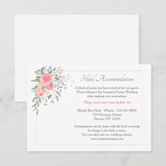 Het is Nooit Te Laat Accommodatie Bijgevoegde kaar RSVP Kaartje (Voorkant / Achterkant)