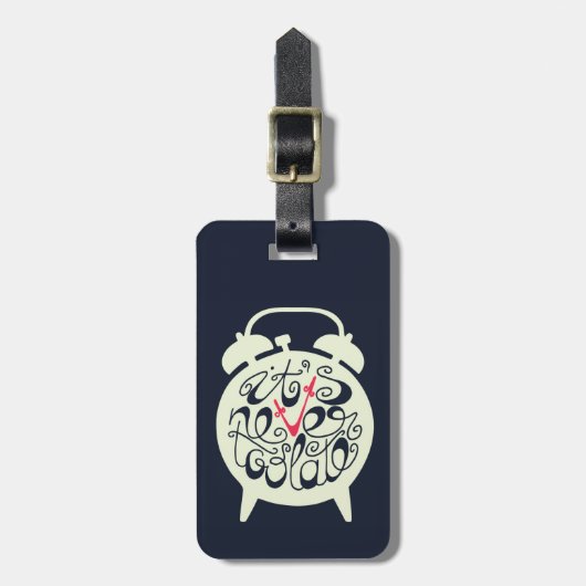 Het is nooit te laat bagagelabel (Voorkant verticaal)