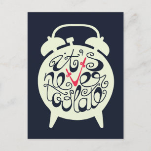 Het is nooit te laat briefkaart