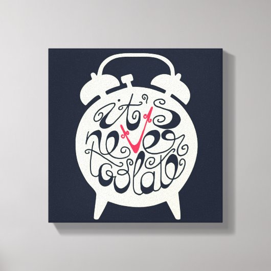 Het is nooit te laat canvas afdruk (Voorkant)