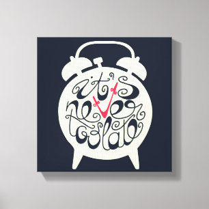 Het is nooit te laat canvas afdruk