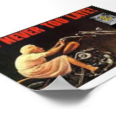 HET IS NOOIT TE LAAT - Granny op Harley Poster (Hoek)