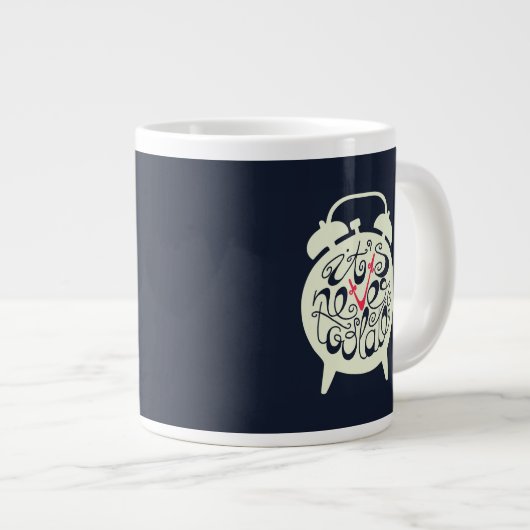 Het is nooit te laat grote koffiekop (Voorkant rechts)