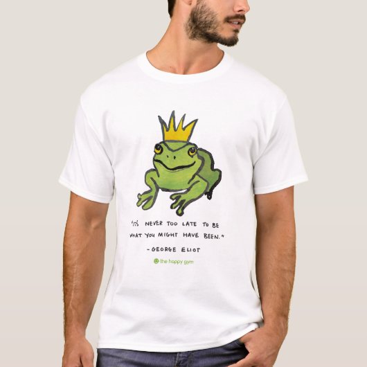 Het is nooit te laat kikker T-Shirt (Voorkant)