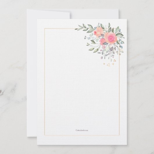 Het is nooit te laat om de datum op te slaan kaart (Achterkant)