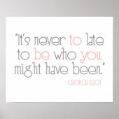 Het is nooit te laat om je Poster te zijn (Voorkant)