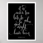 Het is nooit te laat om je Script-Poster te zijn Poster (Voorkant)