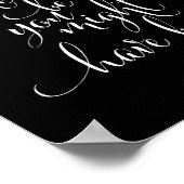 Het is nooit te laat om jou te zijn | Zwart Poster (Hoek)