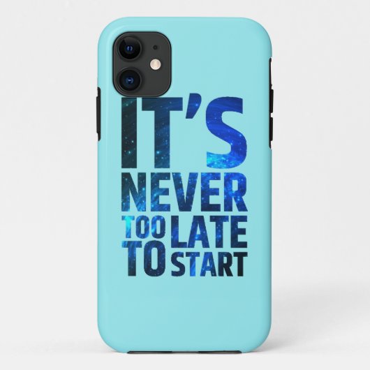 Het is nooit te laat om te beginnen Case-Mate iPhone case (Achterkant)