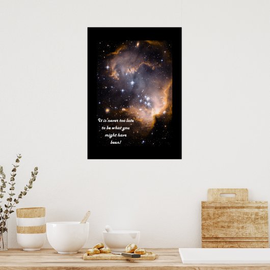 Het is nooit te laat poster (Keuken)