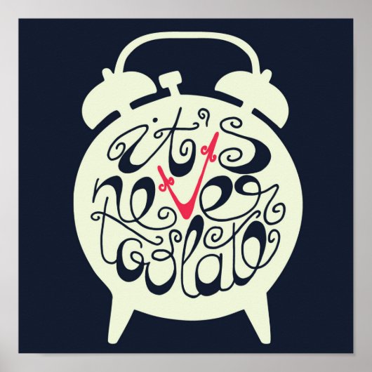 Het is nooit te laat poster (Voorkant)