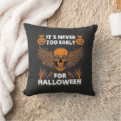 Het is nooit te vroeg Halloween Schedel Wingerd Wi Kussen (Deken)