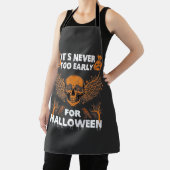 Het is nooit te vroeg Halloween Schedel Wingerd Wi Schort (Insitu)