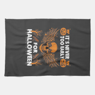 Het is nooit te vroeg Halloween Schedel Wingerd Wi Theedoek