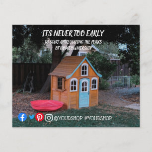 Het is nooit te vroeg om briefkaart voor de verkoo flyer