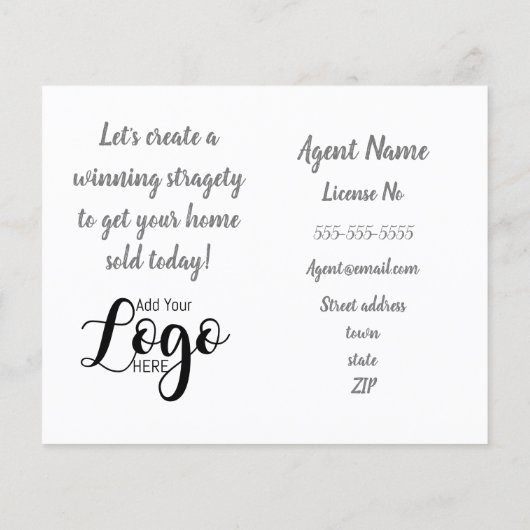 Het is nooit te vroeg om briefkaart voor de verkoo flyer (Achterkant)