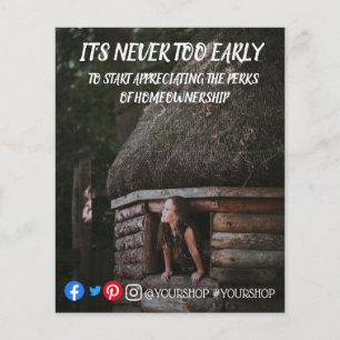 Het is nooit te vroeg om briefkaart voor de verkoo flyer