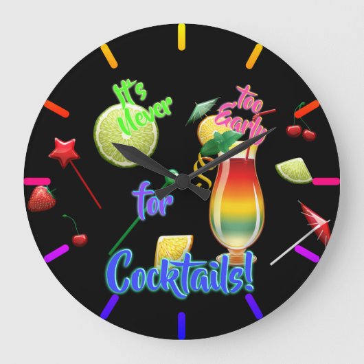 Het is nooit te vroeg voor Cocktails in de buurt v Grote Klok (Voorkant)