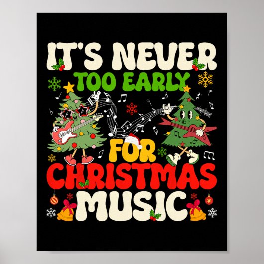 Het is nooit te vroeg voor de kerstboom poster (Voorkant)