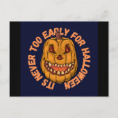Het is nooit te vroeg voor Halloween Briefkaart (Voorkant)