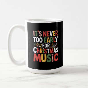 Het is nooit te vroeg voor kerstmuziek Grappige ke Koffiemok