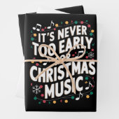 Het is nooit te vroeg voor kerstmuzikant inpakpapier vel (In situ)