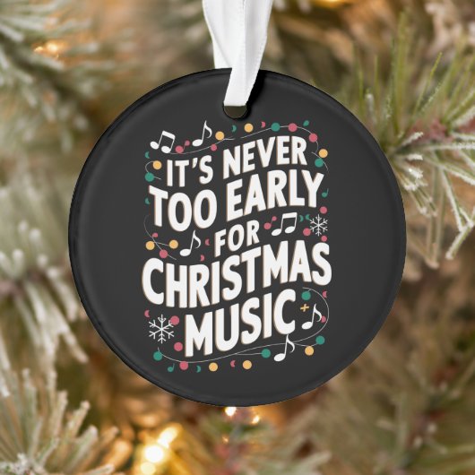 Het is nooit te vroeg voor kerstmuzikant ornament (Boom)