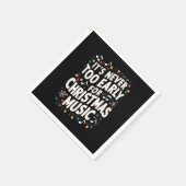 Het is nooit te vroeg voor kerstmuzikant servet (Hoek)